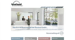 Desktop Screenshot of bauland-gmbh.de