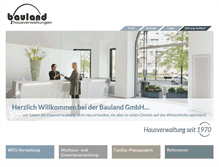 Tablet Screenshot of bauland-gmbh.de